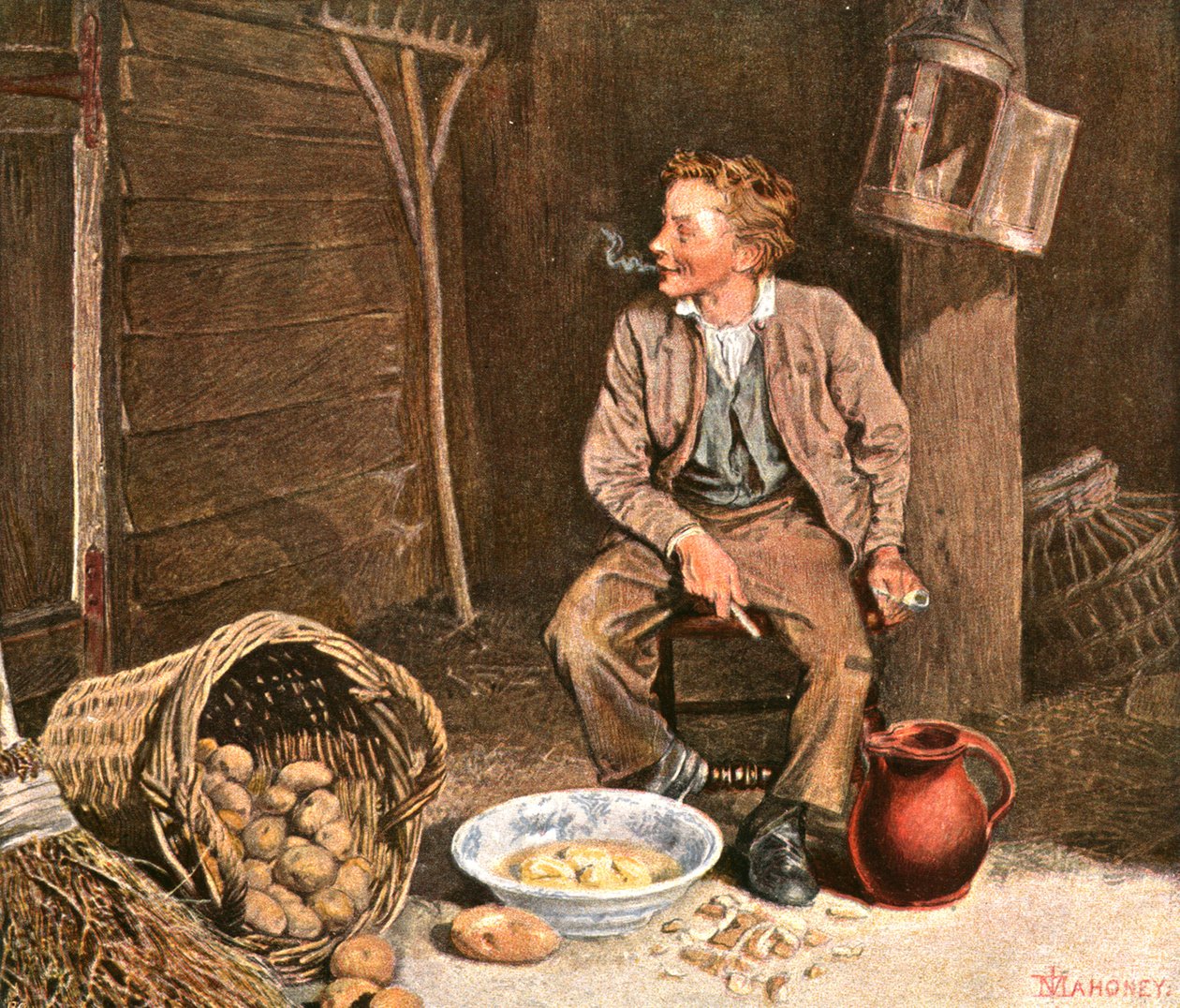 Hver tomme en mand, c1900. af Unbekannt