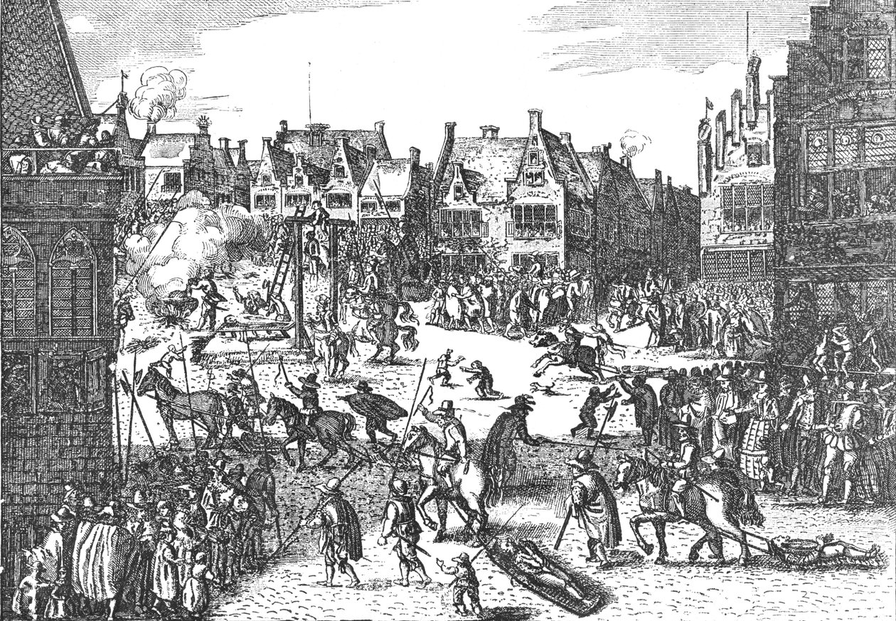 Henrettelse af de sammensvorne af krudtplanen i 1606, 1795 1897 af Unbekannt