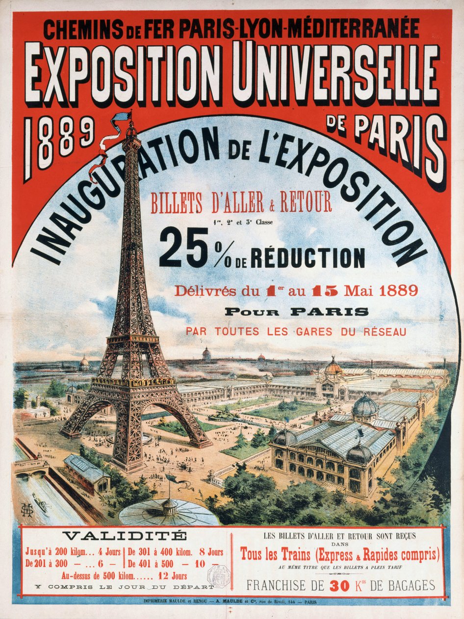 Verdensudstillingen 1889, 1889. af Unbekannt