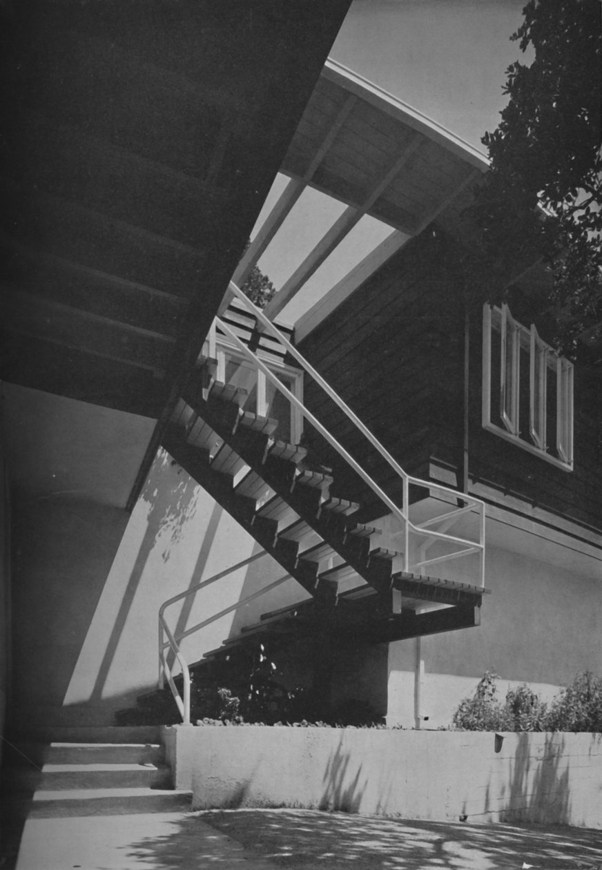 Eksteriør - House at Fairfax, Californien af Francis Ellsworth Lloyd, 1942 af Unbekannt