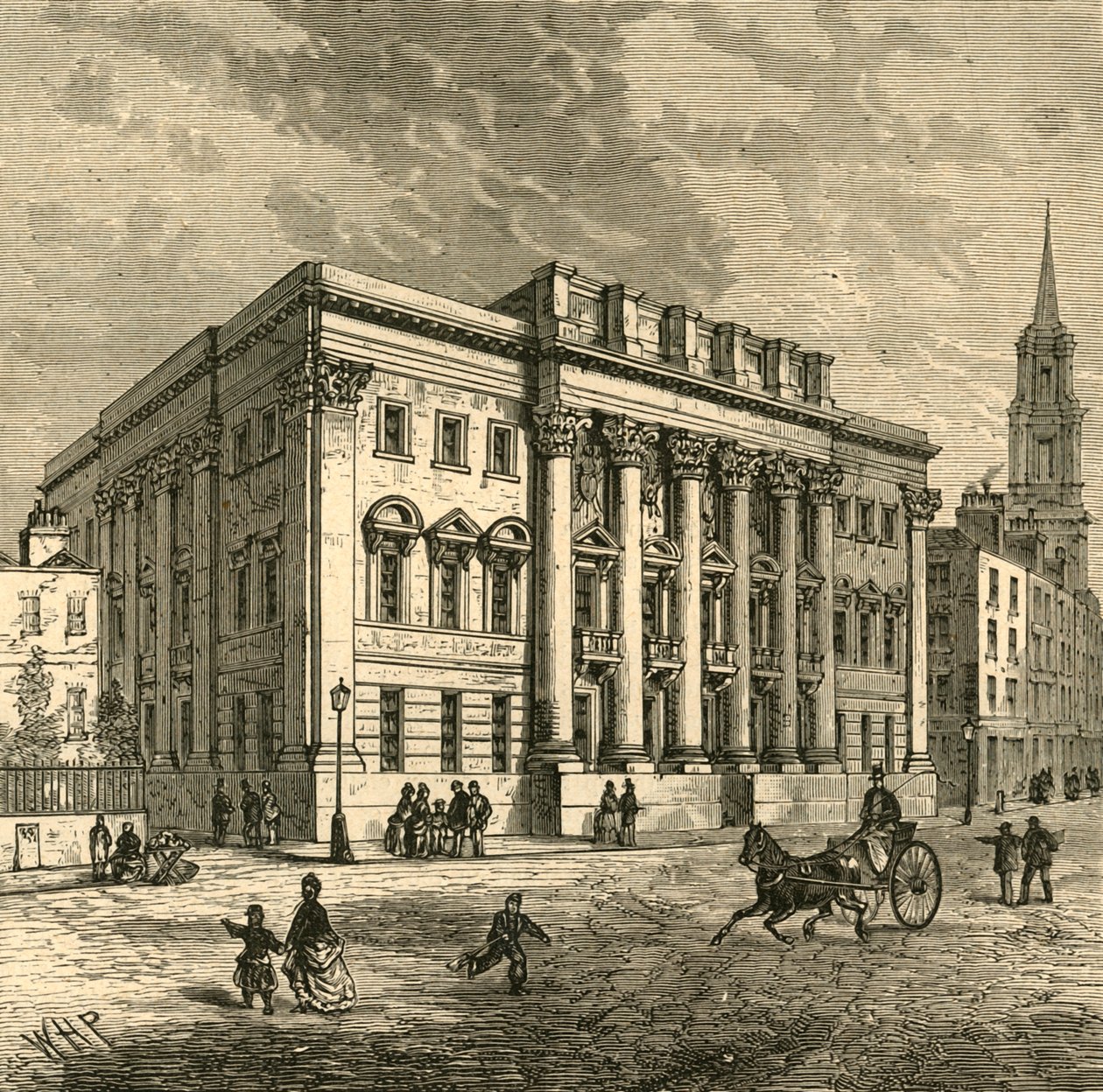 Eksteriør af Goldsmiths Hall, 1897. af Unbekannt