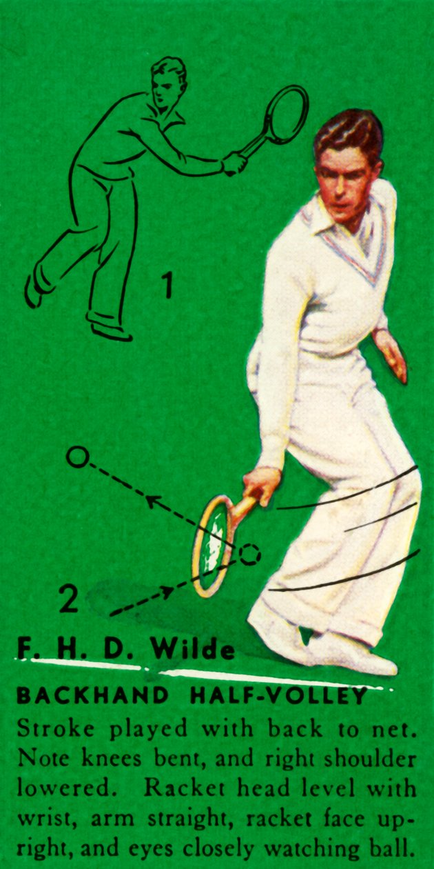 F. H. D. Wilde - Backhand Half-Volley, c1935. af Unbekannt