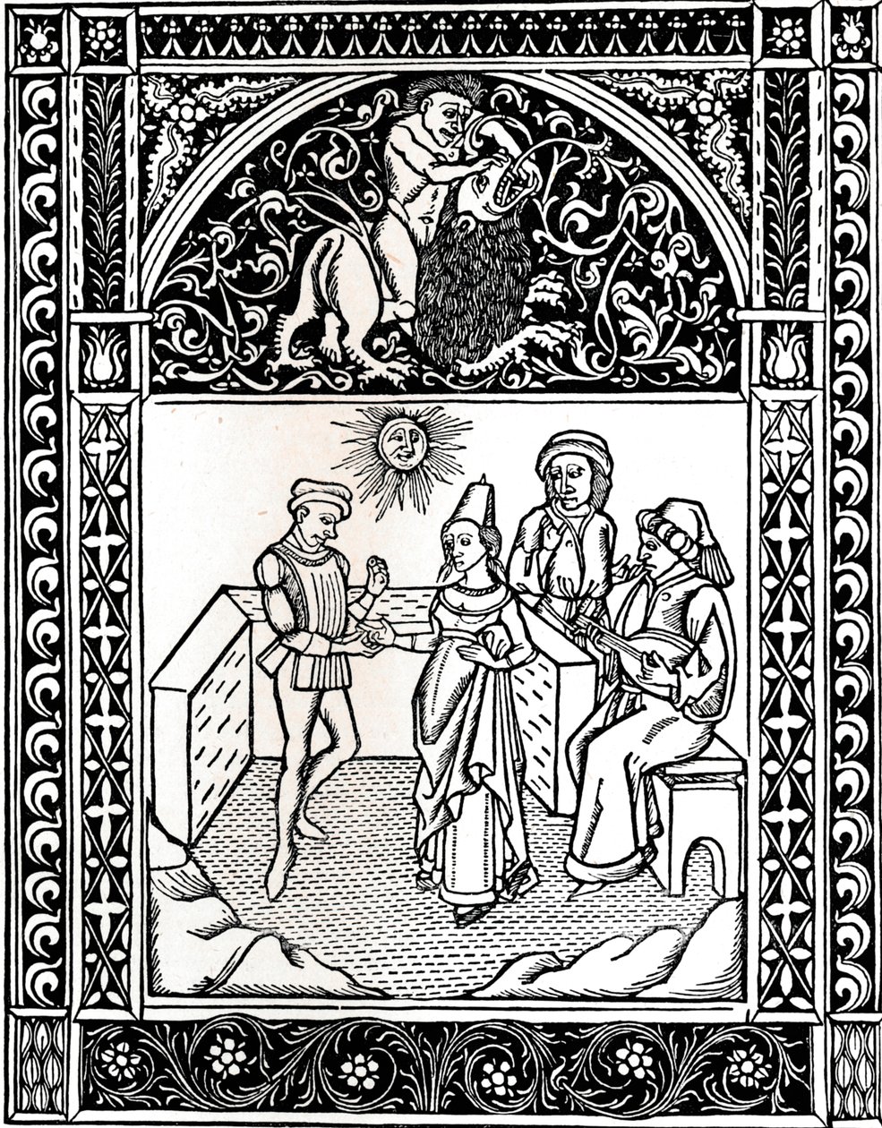 Fabel VIII: Kvinden gift med en røver. Æsops fabler, 1485, 1917 af Unbekannt