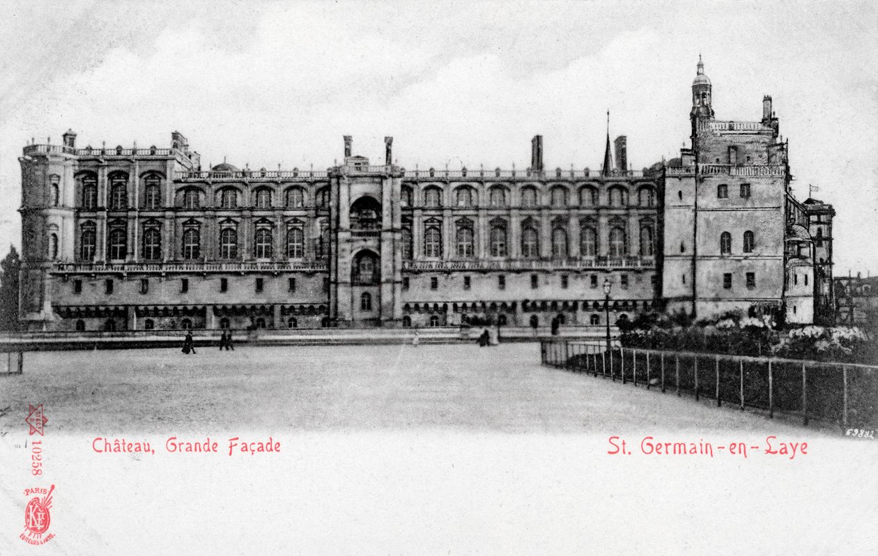 Facade af Chateau de St Germain-en-Laye, Frankrig af Unbekannt