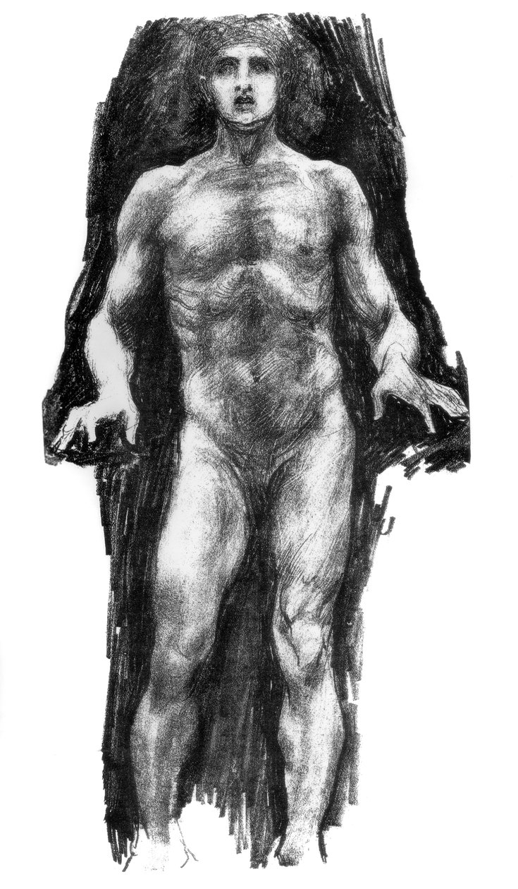Faksimile fra Hubert Herkomers skitsebog, c1880-1882 af Unbekannt