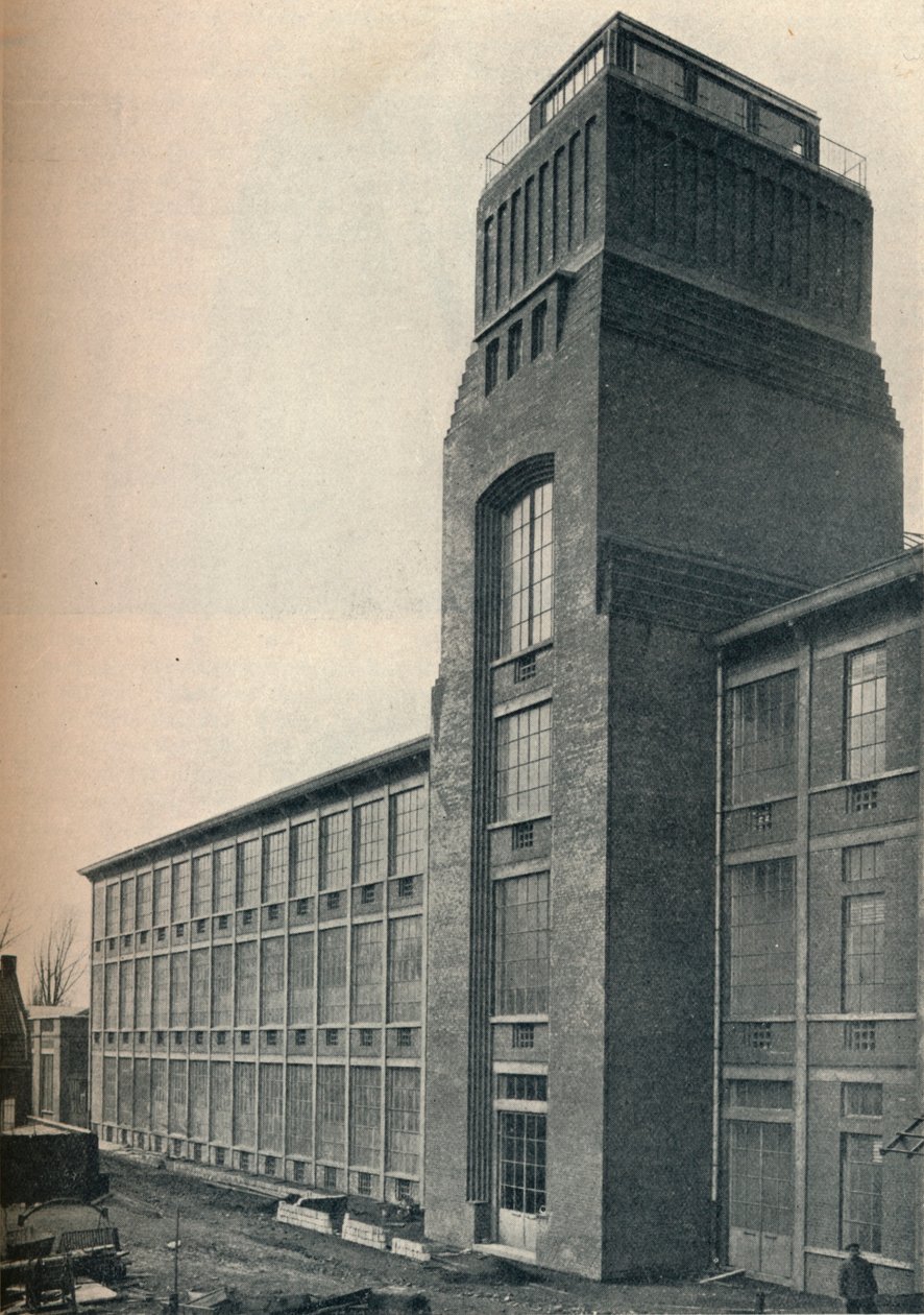 Fabrik for Etablissements Nicolle, Wambrechies Nord, arkitekt, Andre Granet, c1928 af Unbekannt