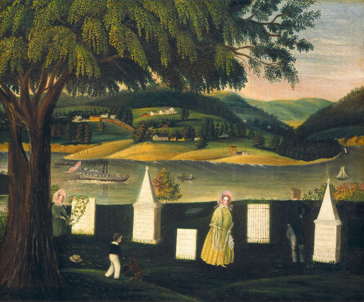 Familiens gravplads, ca. 1840. af Unbekannt