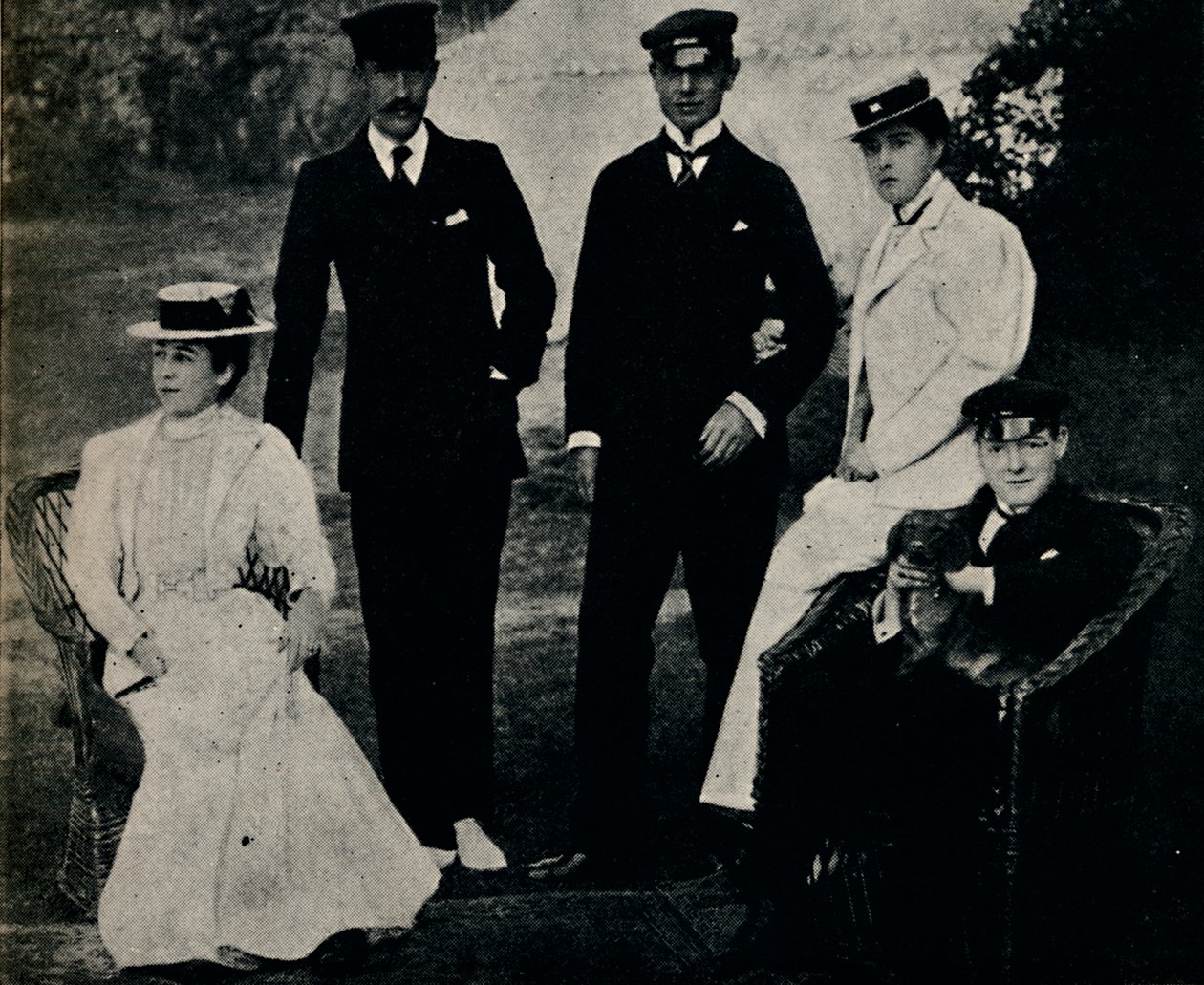 Familiegruppe i Cowes, begyndelsen af 1890