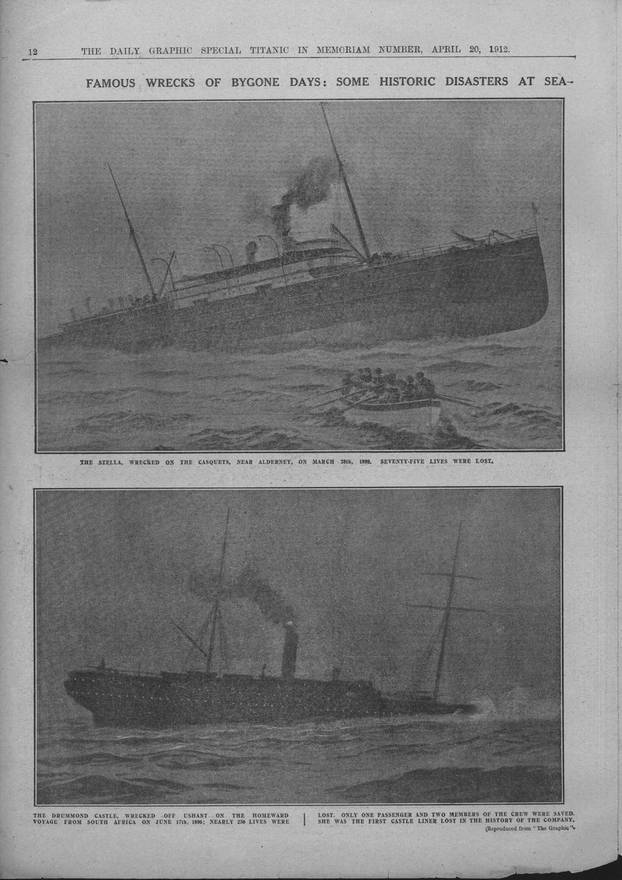 Famous Wrecks of Bygone Days: Some Historic Disasters at Sea, 20. april 1912. af Unbekannt