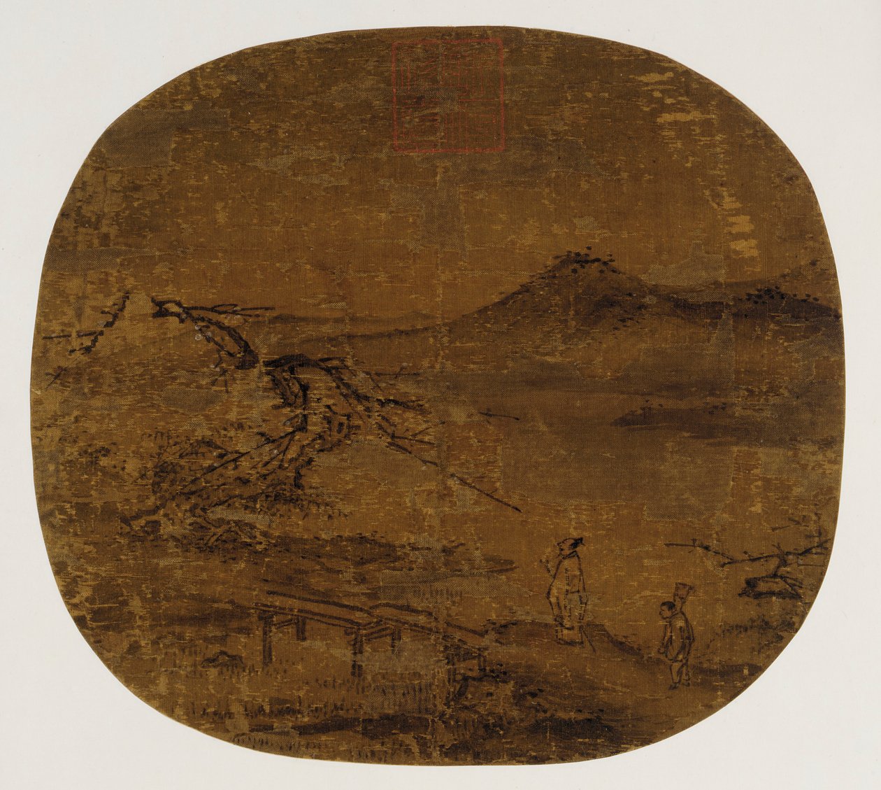 Ventilator monteret som albumblad, Ming-dynastiet, 1368-1644. af Unbekannt