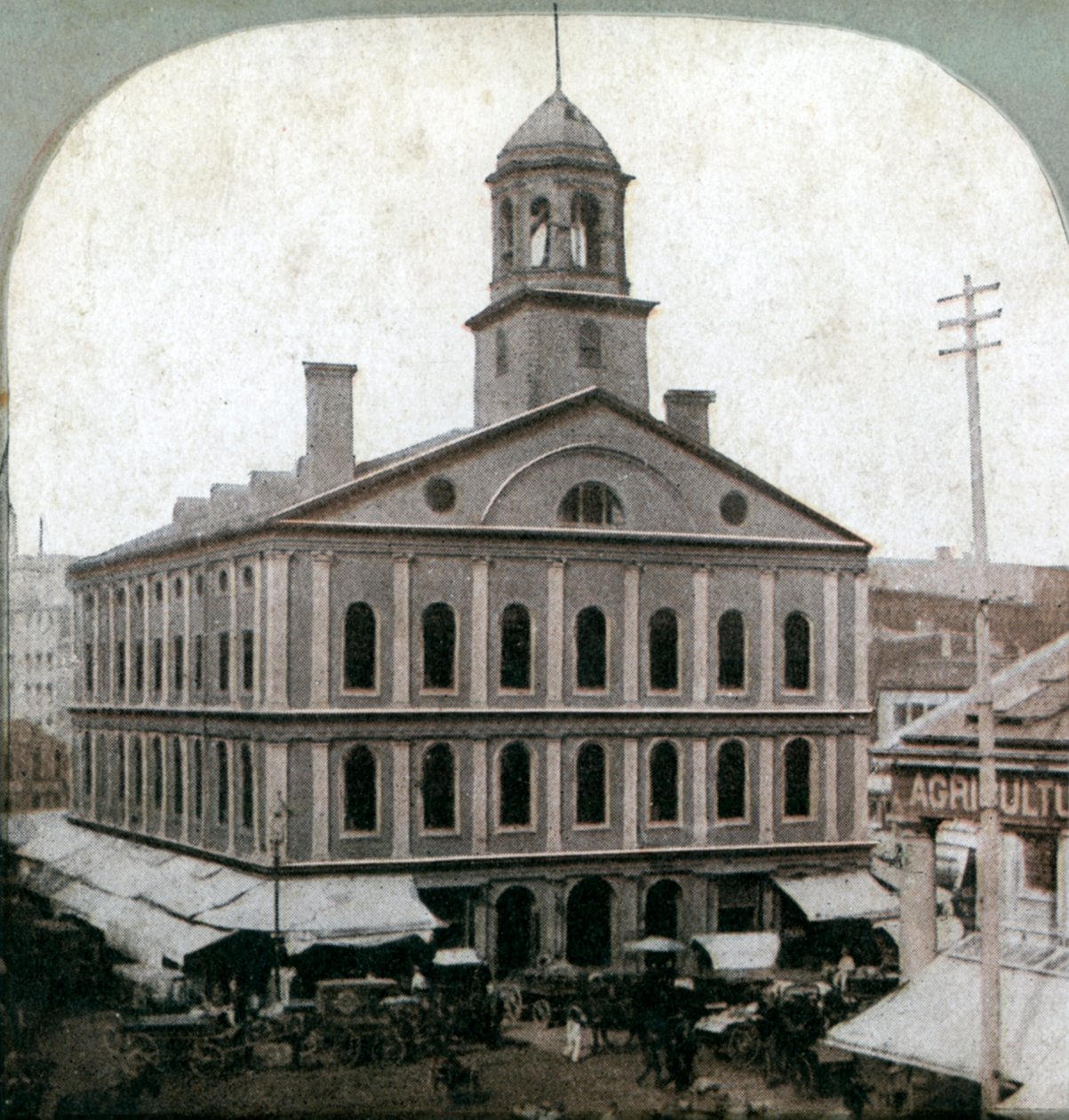 Faneuil Hall, Boston, Massachusetts, USA, slutningen af det 19. århundrede af Unbekannt