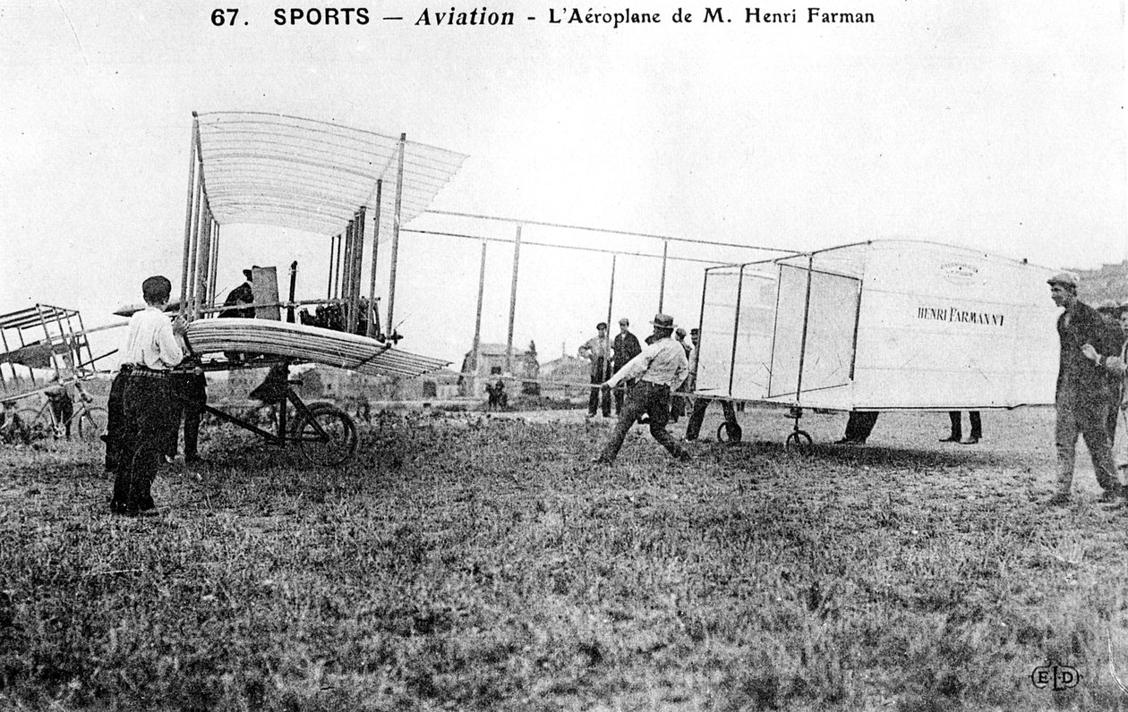 Farman biplan nr. 1, c1912 af Unbekannt