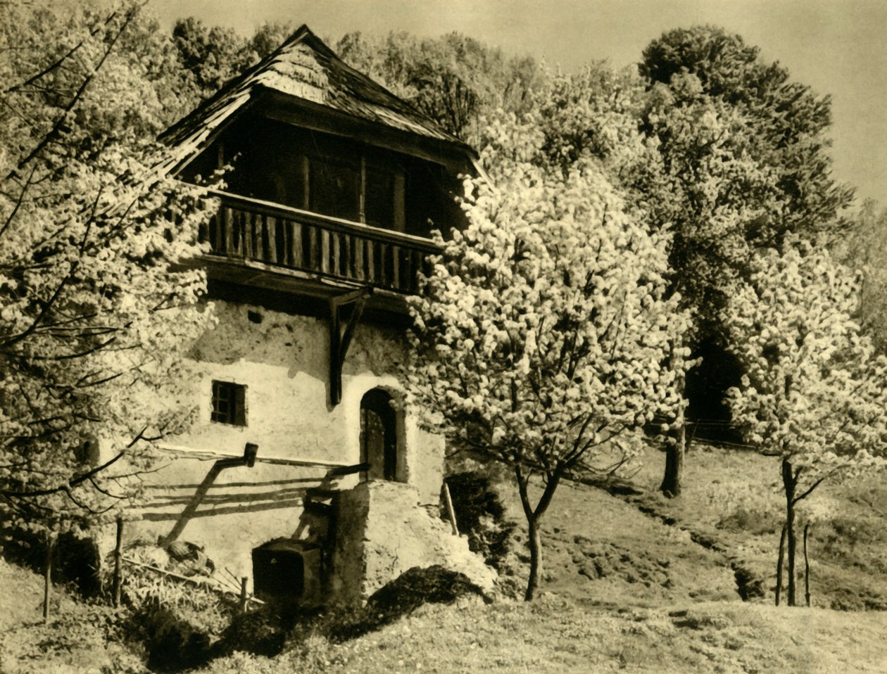 Bondegård, Kärnten, Østrig, c1935. af Unbekannt