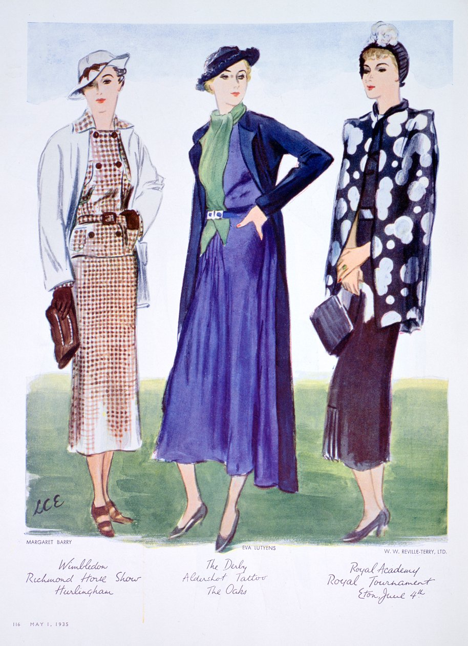 Modeillustration, 1935 af Unbekannt