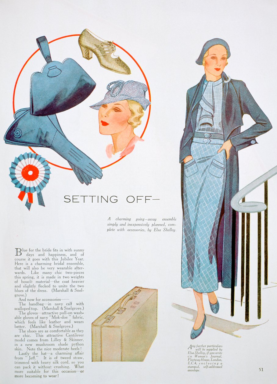 Modeillustration, 1935 af Unbekannt