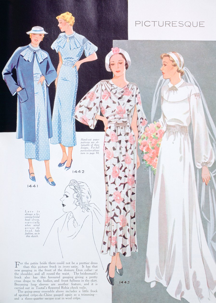 Modeillustration, 1935 af Unbekannt