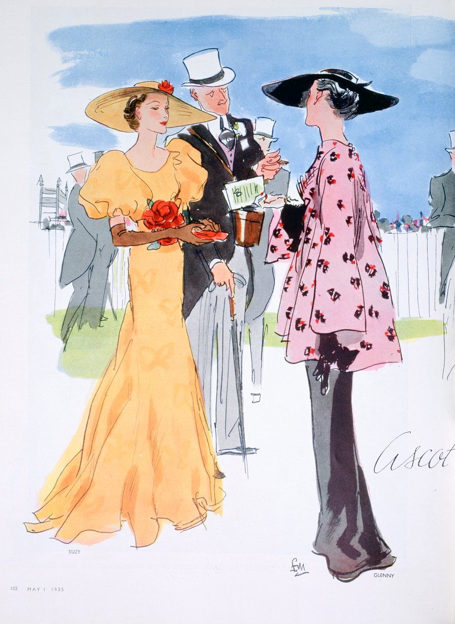 Modeillustration, 1935 af Unbekannt