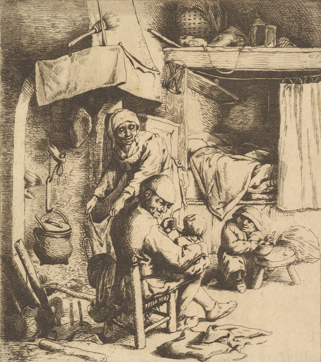 Fader fødende Barn, 1610-85. af Unbekannt