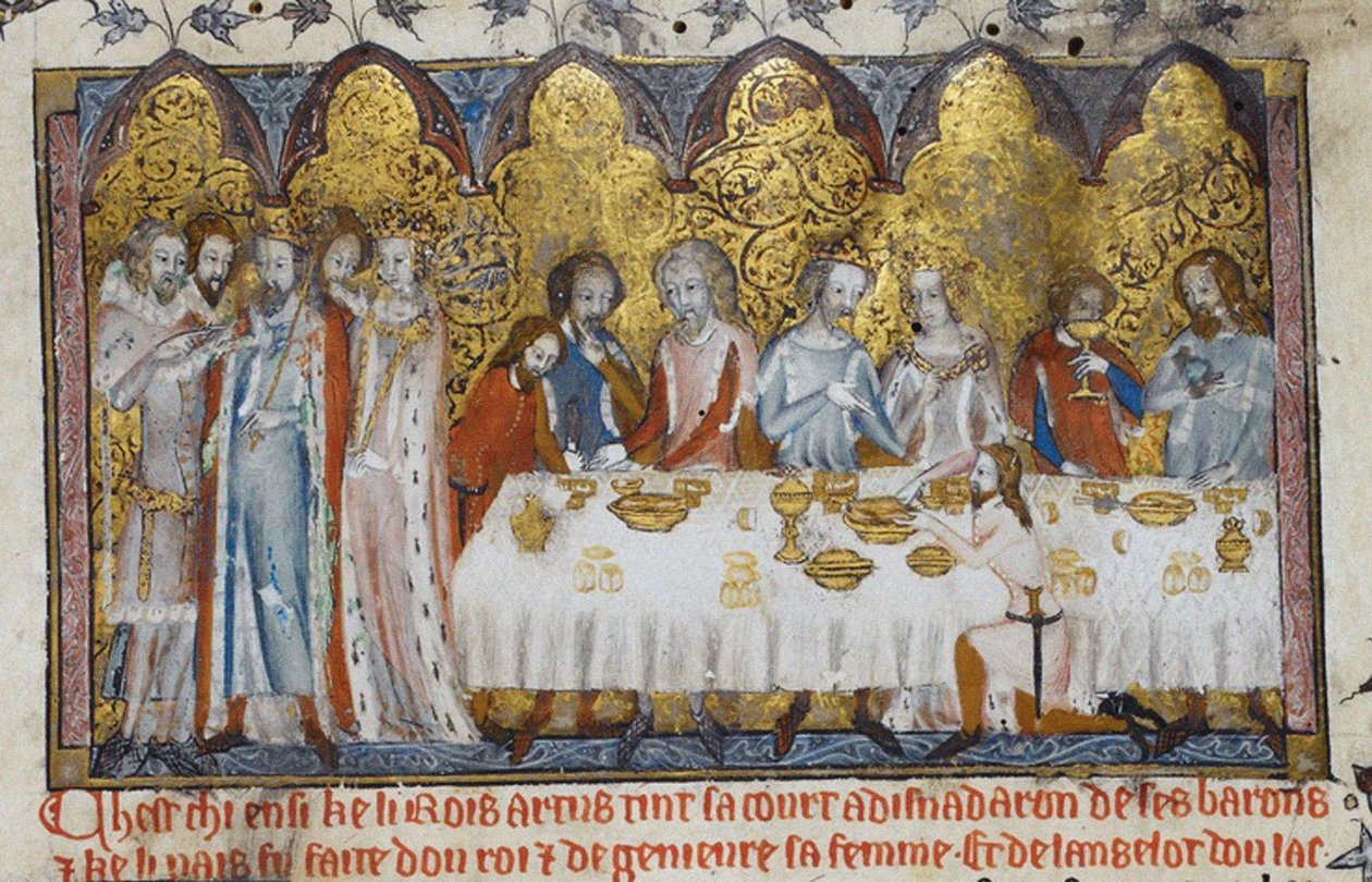 Fest ved King Arthurs Court, 1200-tallet af Unbekannt