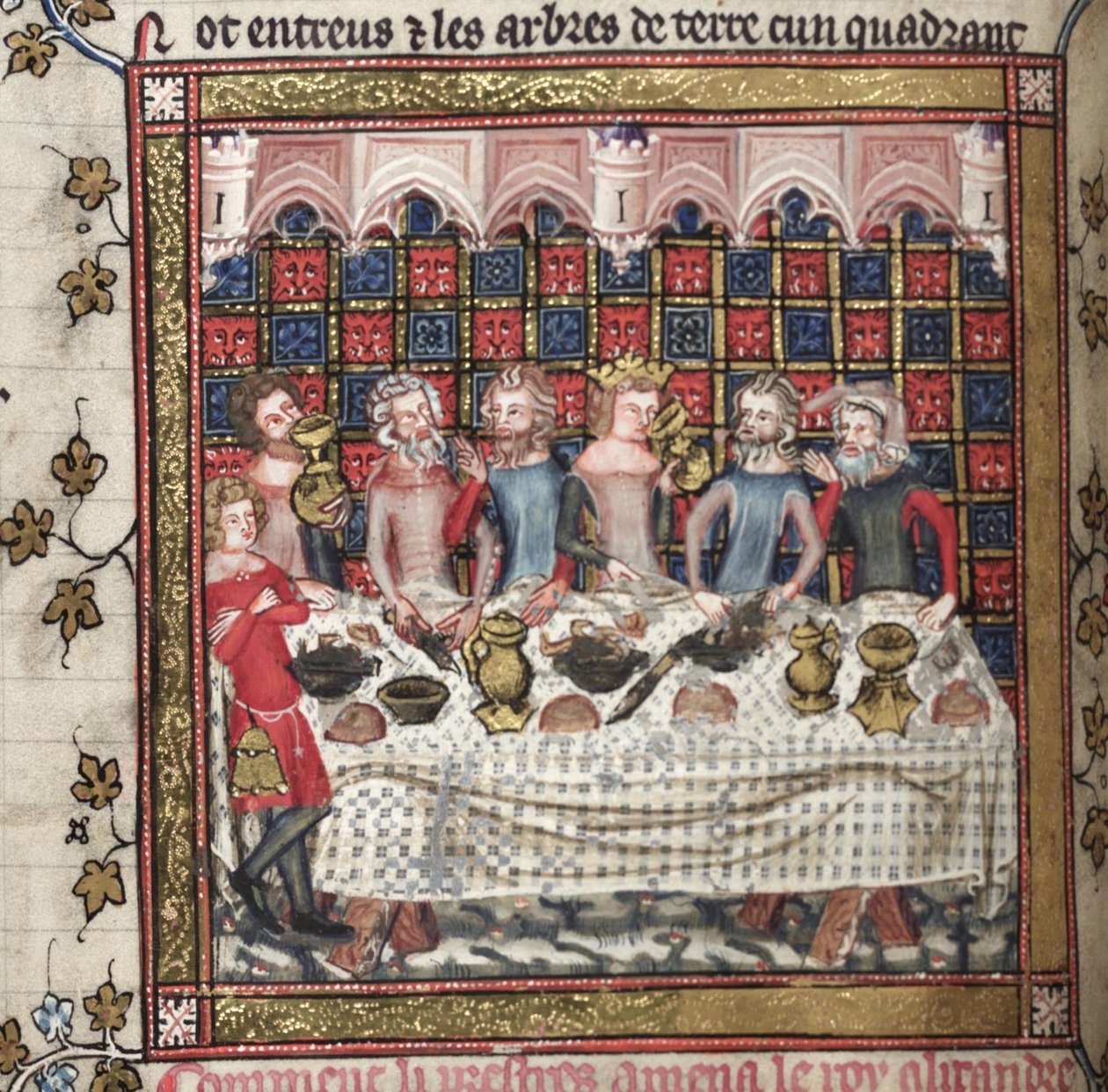 Fest i Oxford En cyklus af Alexander-romantikker, ca 1400 af Unbekannt