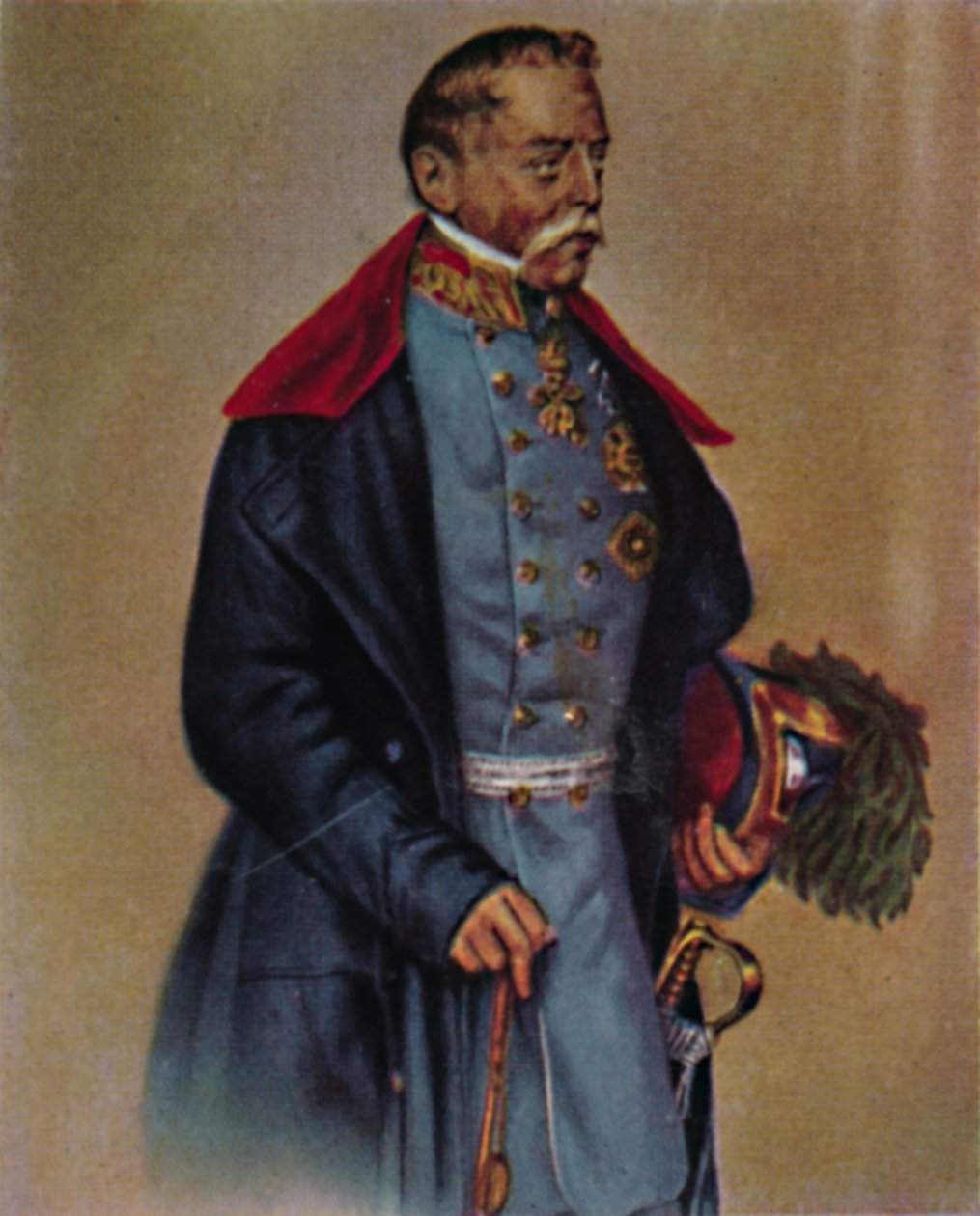 Feltmarskal grev Radetzky 1766-1858. - Maleri af Kriehuber, 1934. af Unbekannt