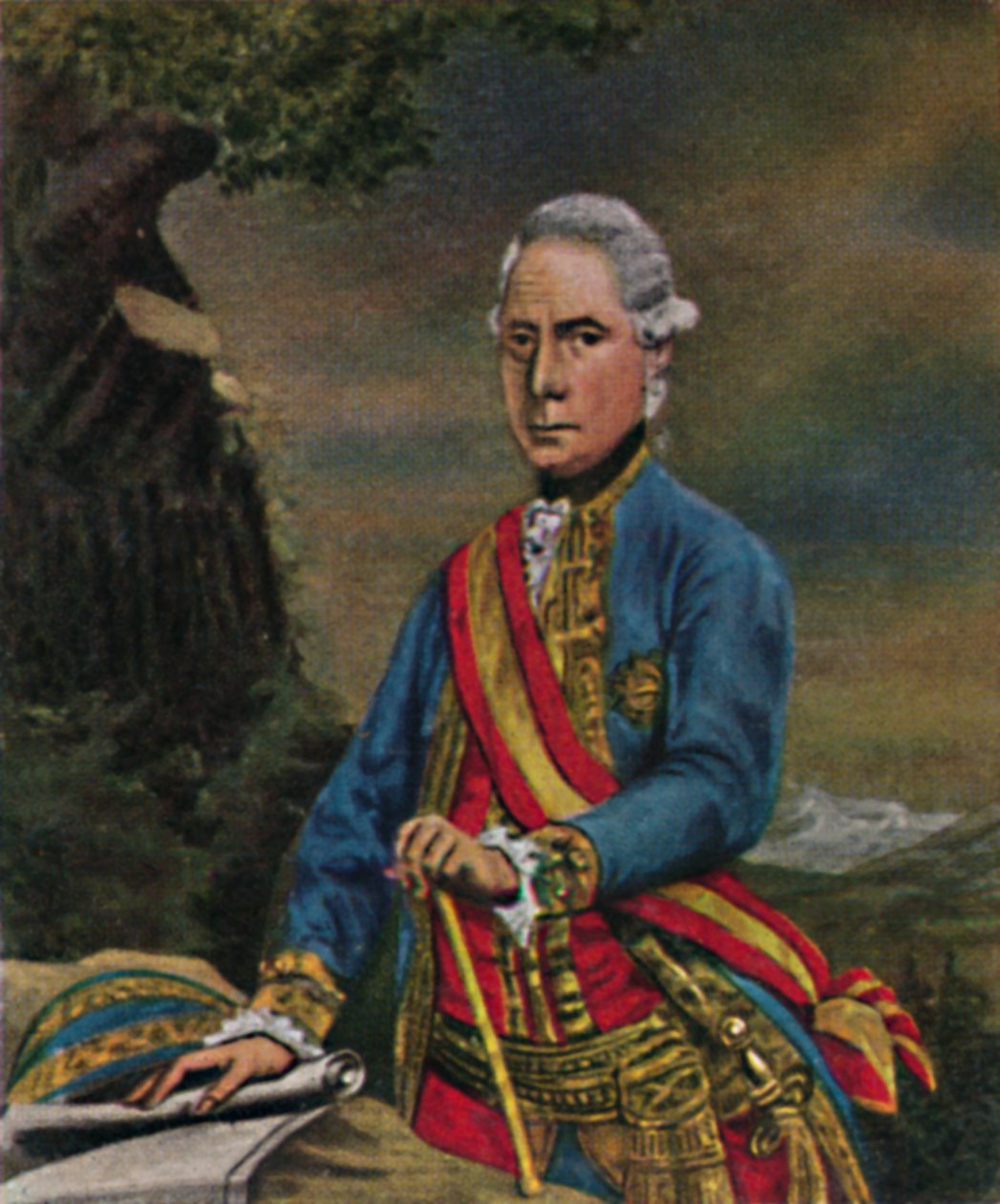 Feltmarskal Laudon 1717-1790. - Maleri af Steiner, 1934. af Unbekannt