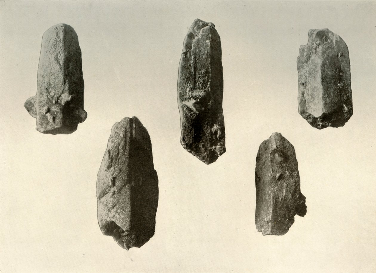Feldspatkrystaller fra Summit of Mount Erebus Natural Size, 1909 af Unbekannt