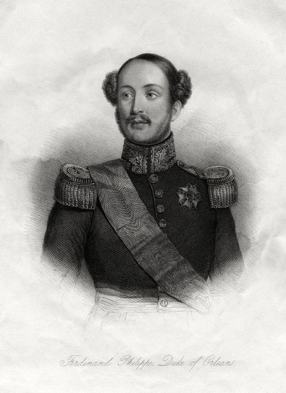 Ferdinand-Philippe 1810-1842, Prins Royal af Frankrig, 1800-tallet af Unbekannt