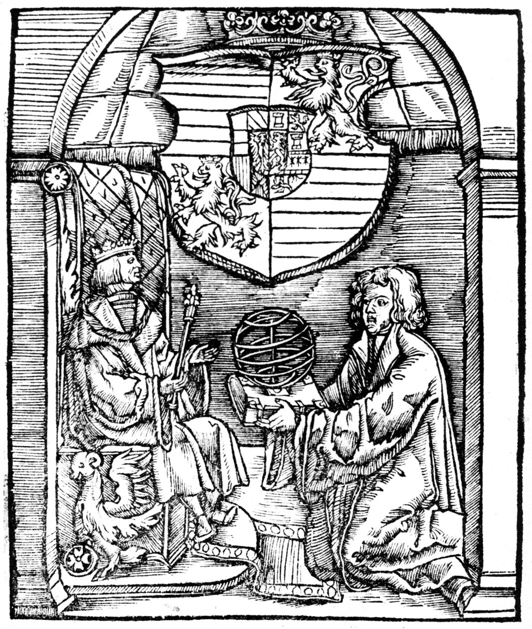 Ferdinand I, den hellige romerske kejser, og Johann Vogelin, Wien, 1529 af Unbekannt