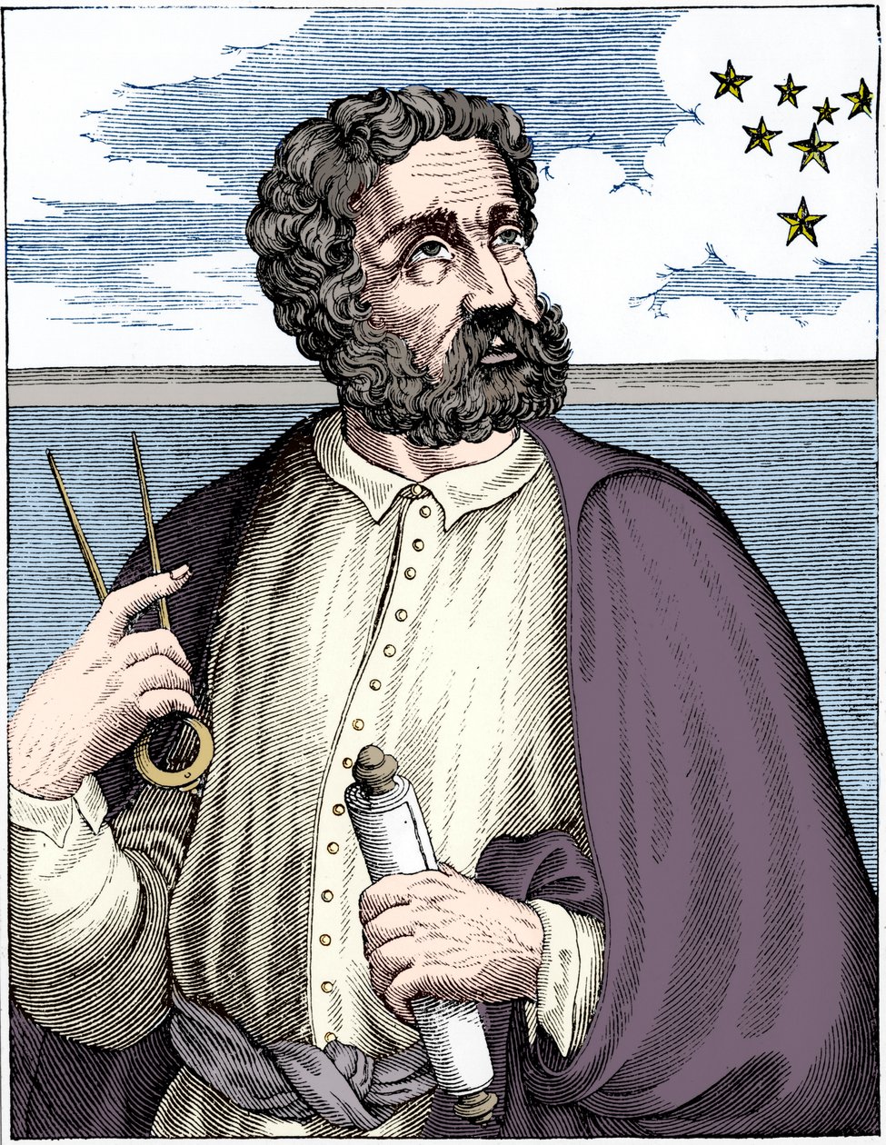 Ferdinand Magellan c1480-c1521, portugisisk navigatør. af Unbekannt