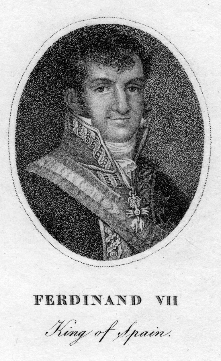 Ferdinand VII, konge af Spanien, 1800-tallet af Unbekannt