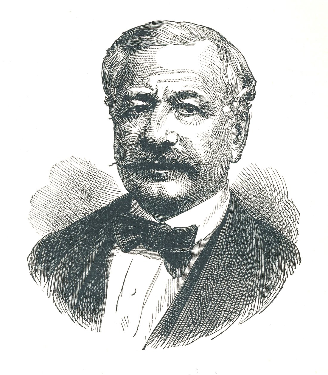 Ferdinand de Lesseps, fransk diplomat og senere udvikler af Suez-kanalen, 1893. af Unbekannt