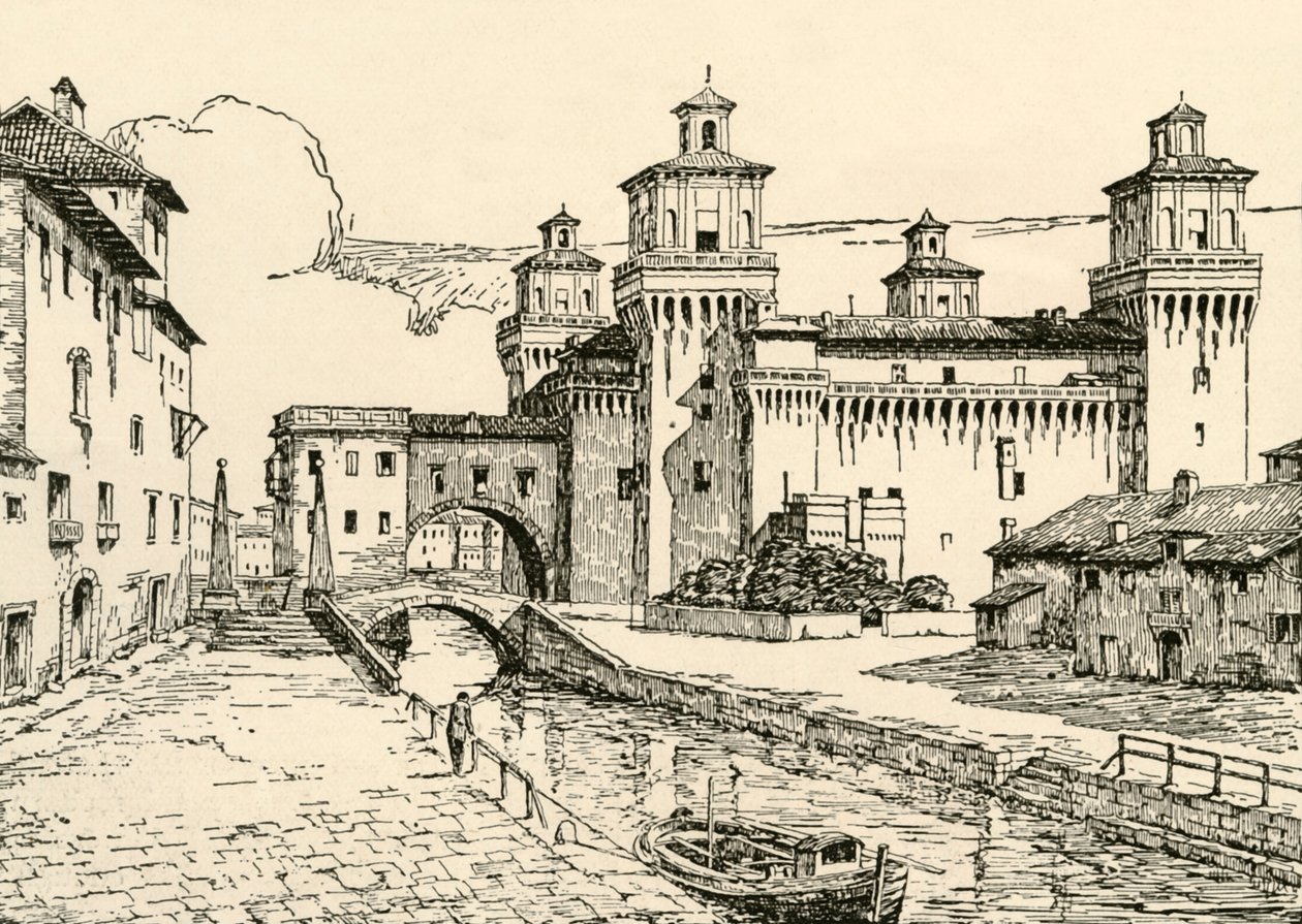 Ferrara: The Ducal Palace, 1928. af Unbekannt