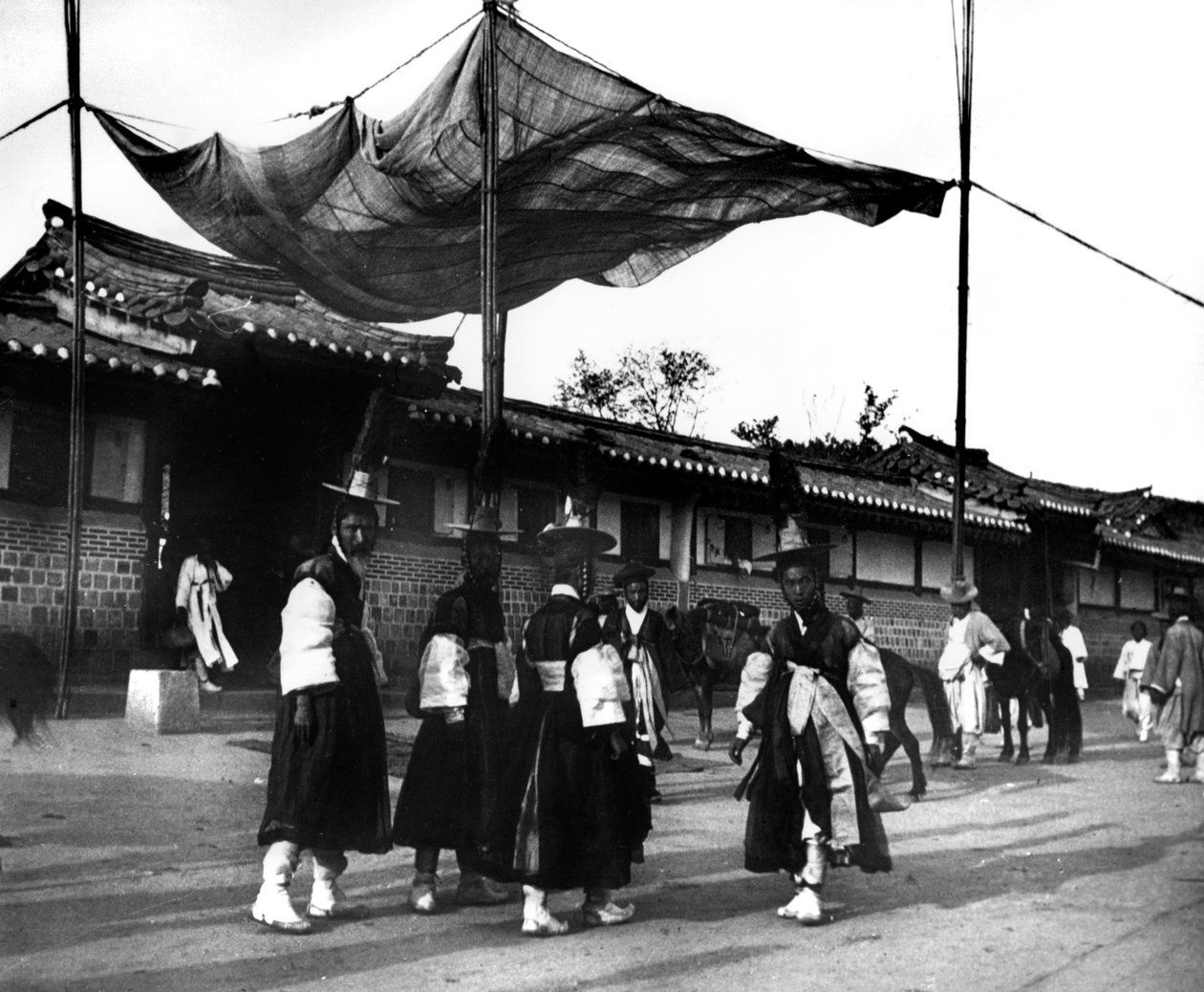 Festival til ære for kejseren af Japan, Korea, 1900 af Unbekannt