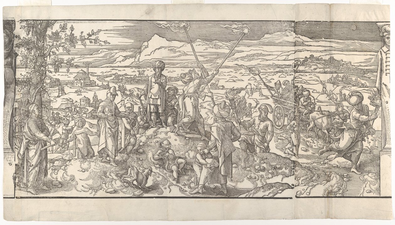 Festival of the New Moon fra frisen Ces Moeurs et fachons de faire de Turcz Customs ..., 1553. af Unbekannt