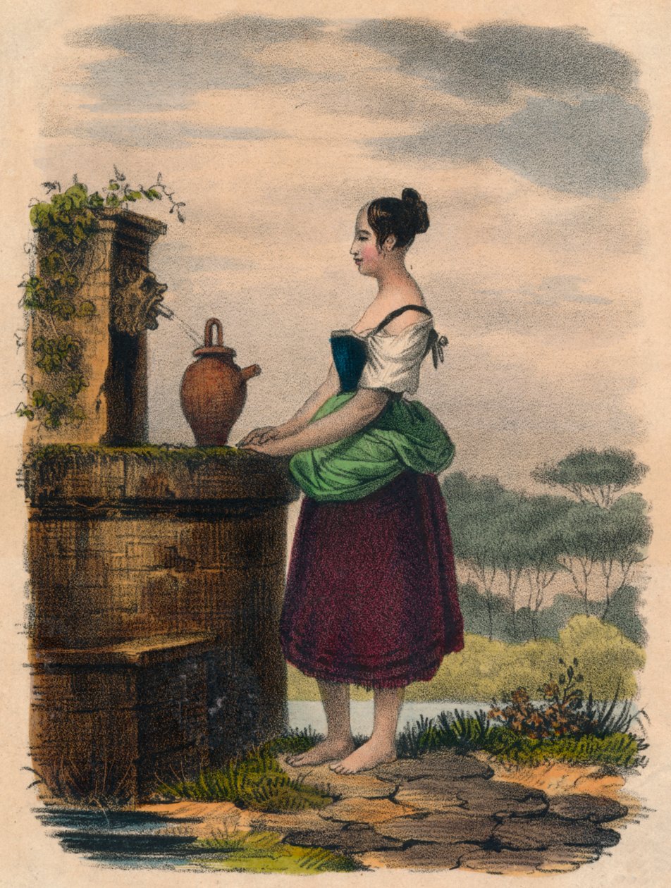 Henter vand, 1800-tallet af Unbekannt