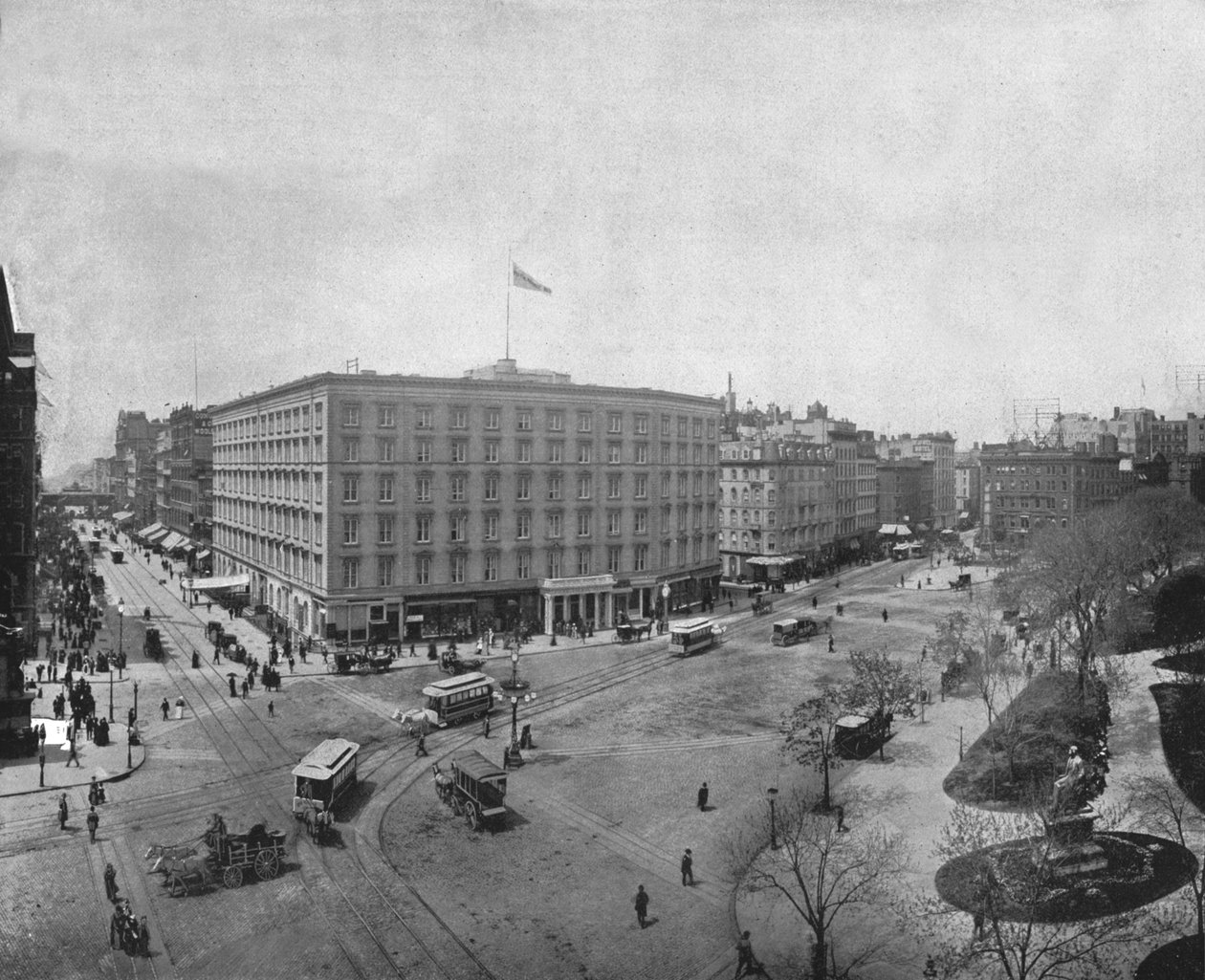 Fifth Avenue og Madison Square, New York, USA, c1900. af Unbekannt