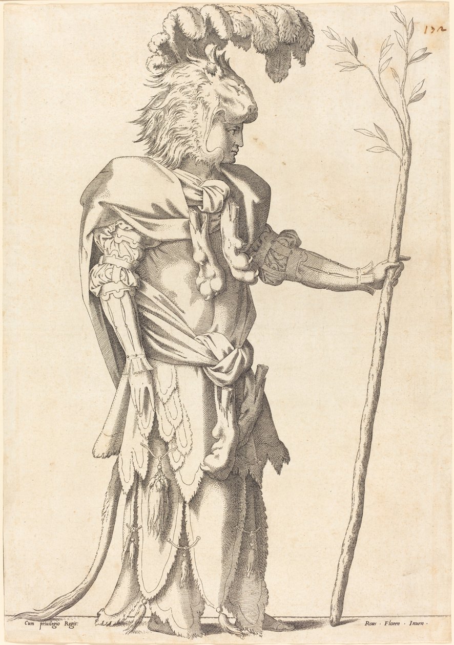 Figur udklædt som Hercules, ca. 1539. af Unbekannt