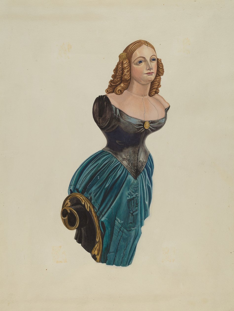 Galionsfigur: Jenny Lind, 19351942. af Unbekannt