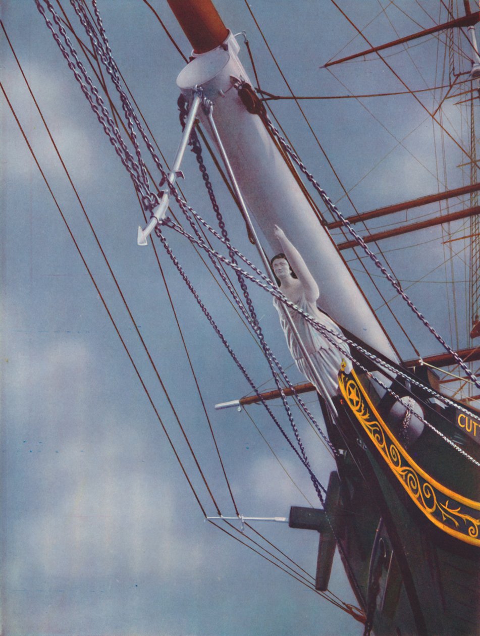 Galionshoved af den berømte Cutty Sark-figur af Nanny the Witch, 1936 af Unbekannt