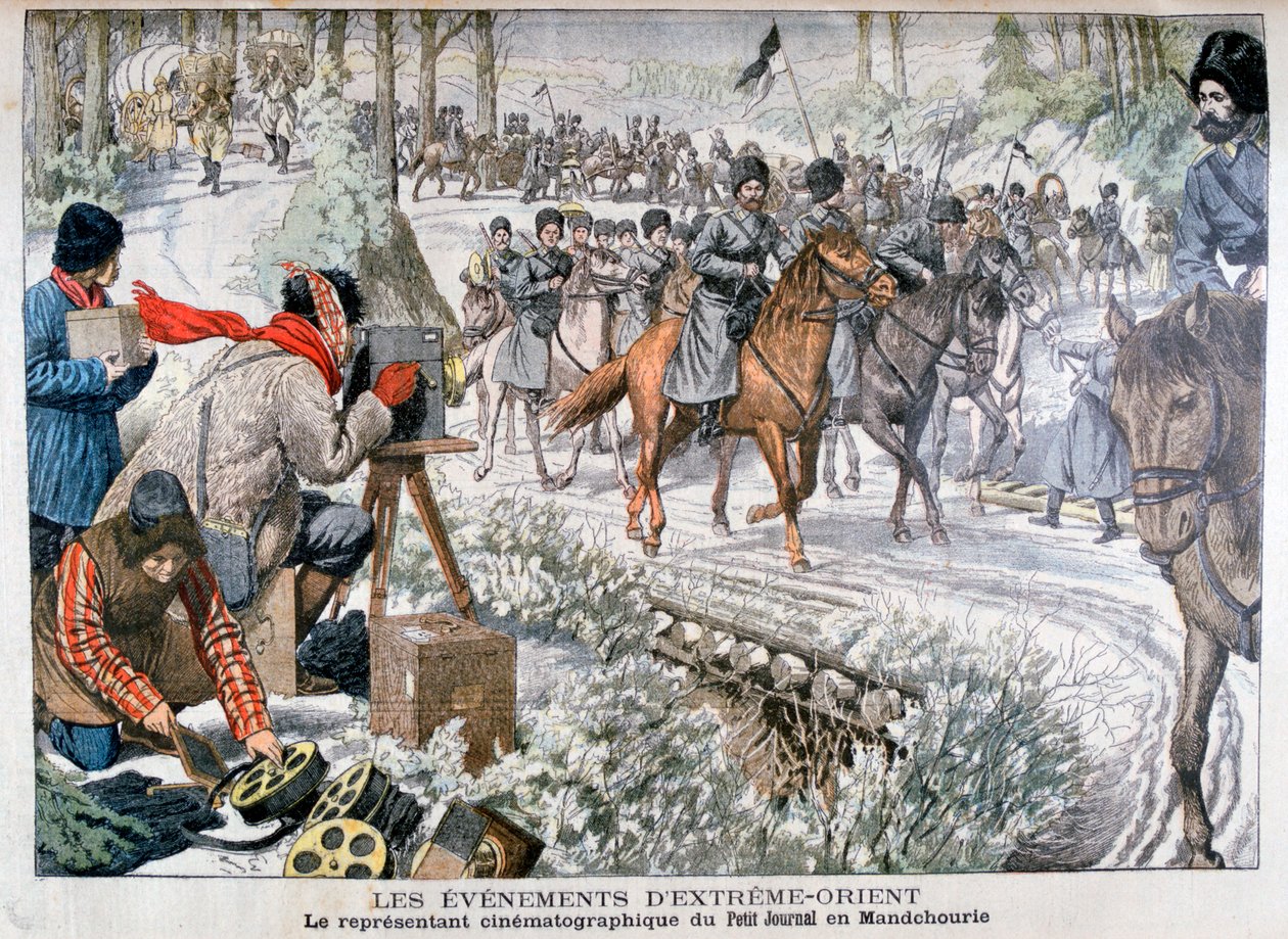 Optagelser i Manchuriet under den russisk-japanske krig, 1904 af Unbekannt