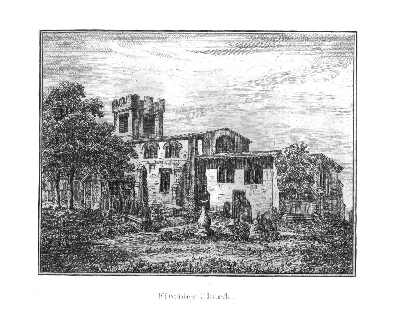 Finchley Church, 1700-tallet af Unbekannt