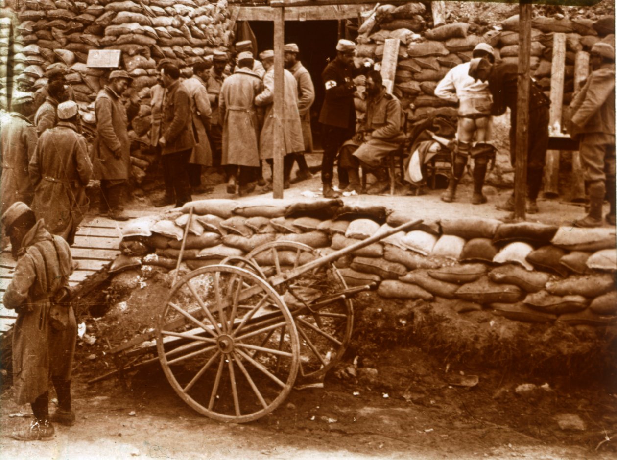 Førstehjælpspost, Ablain-Saint-Nazaire, Nordfrankrig, c1914-c1918 af Unbekannt