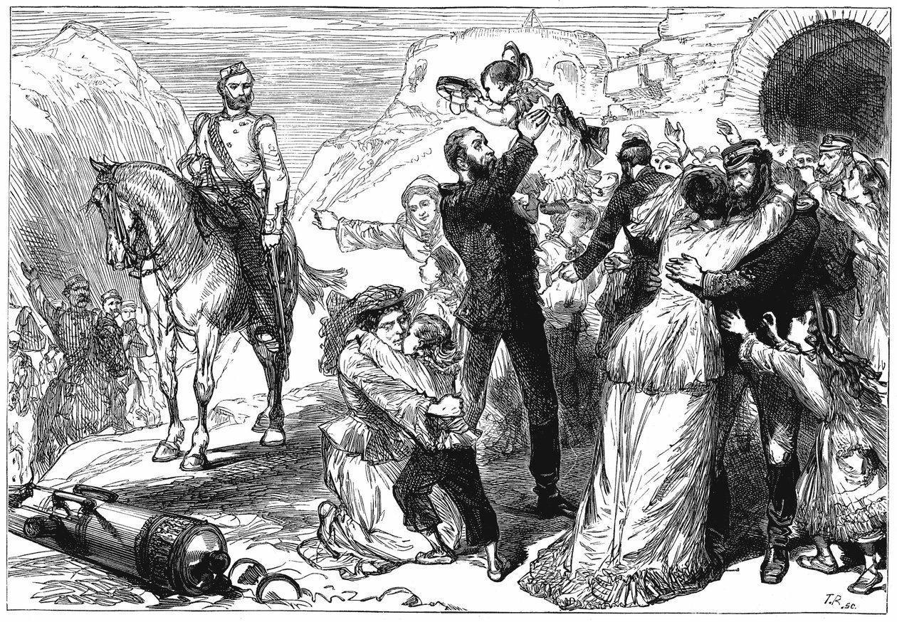 Første anglo-afghanske krig 91838-1842, c1880 af Unbekannt