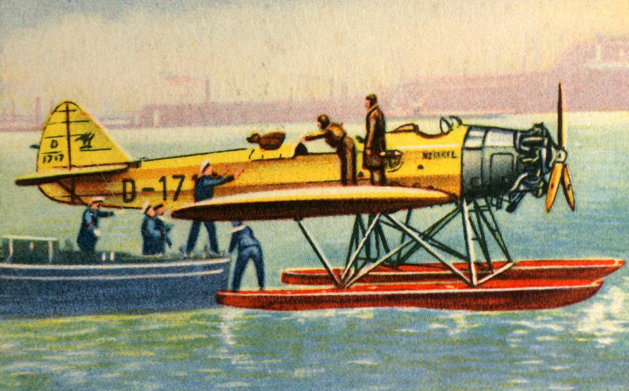 Første katapultpostlevering, 1929, 1932. af Unbekannt