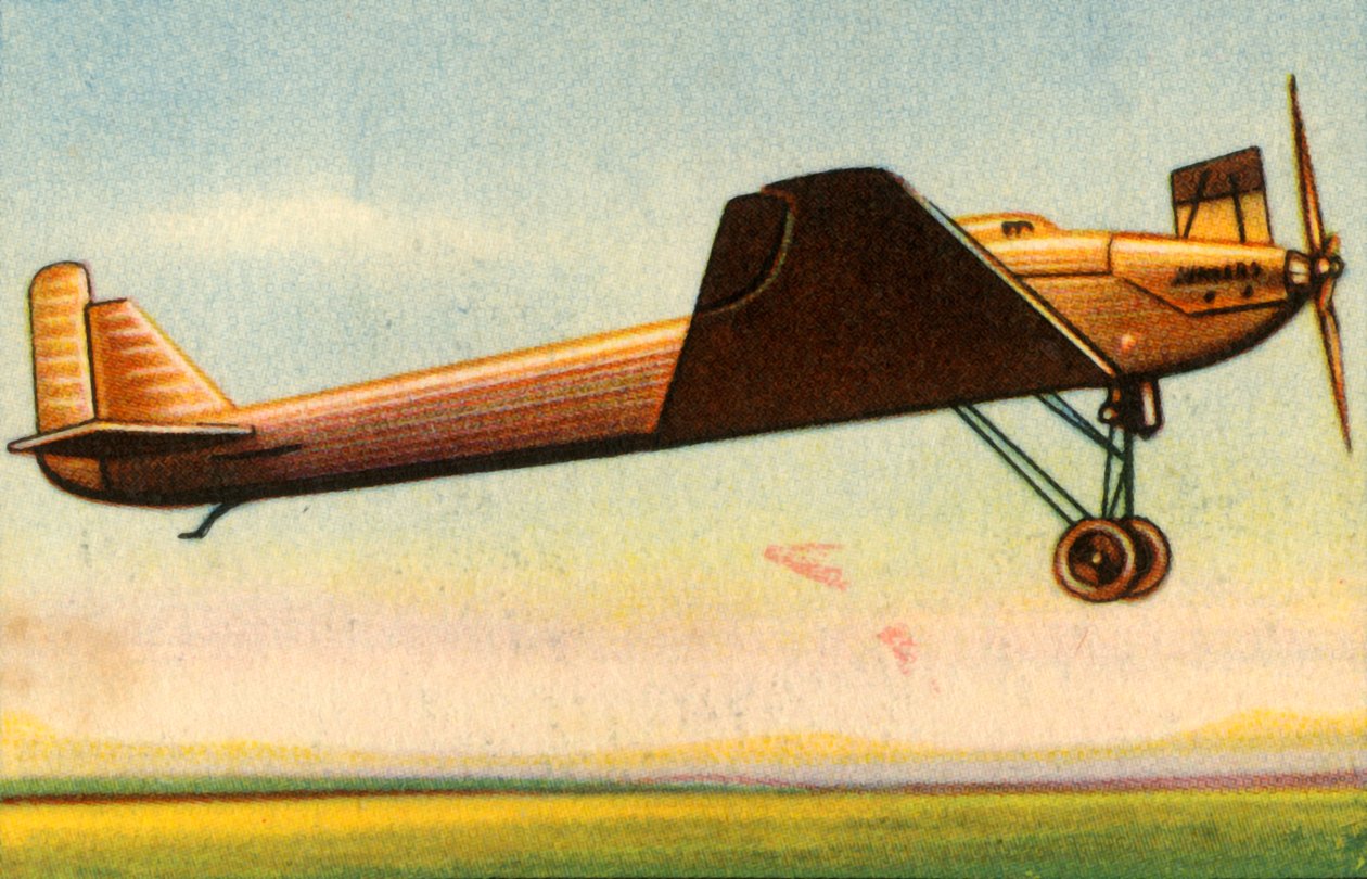 Første flyvning med Junkers Ju 49-flyet, 2. oktober 1931, 1932. af Unbekannt