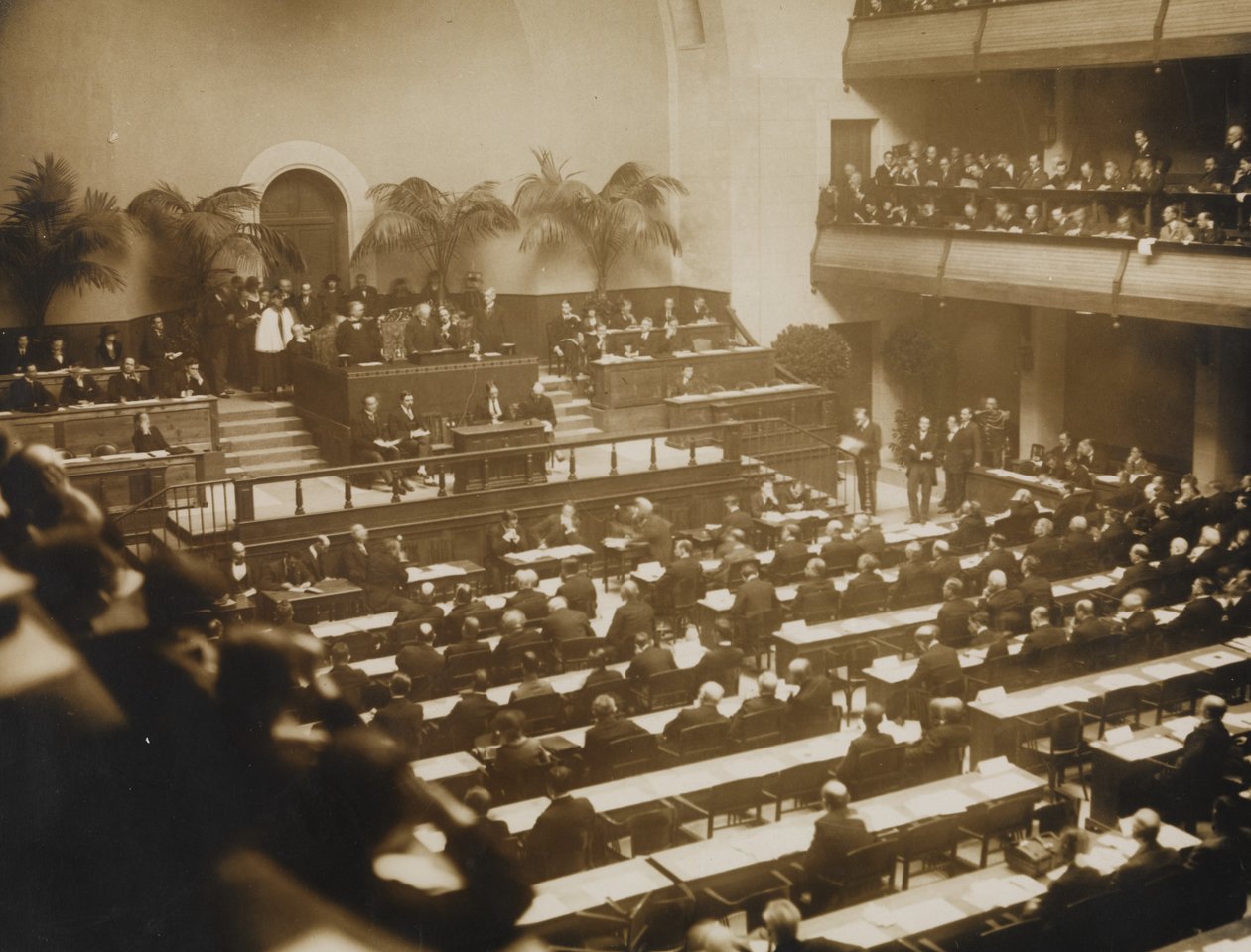 Første møde i Folkeforbundet, 15. november 1920 i Genève, 1920. af Unbekannt