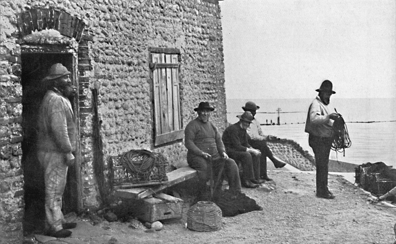 Fishermen, Sheringham, Norfolk, 1912 af Unbekannt