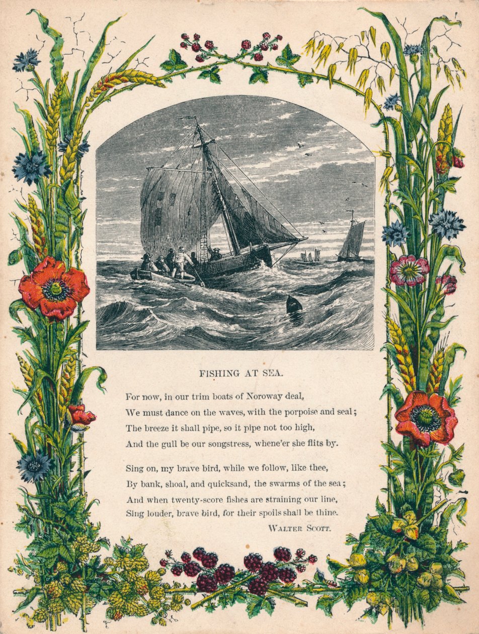 Fishing at Sea af Walter Scott, c1900 af Unbekannt