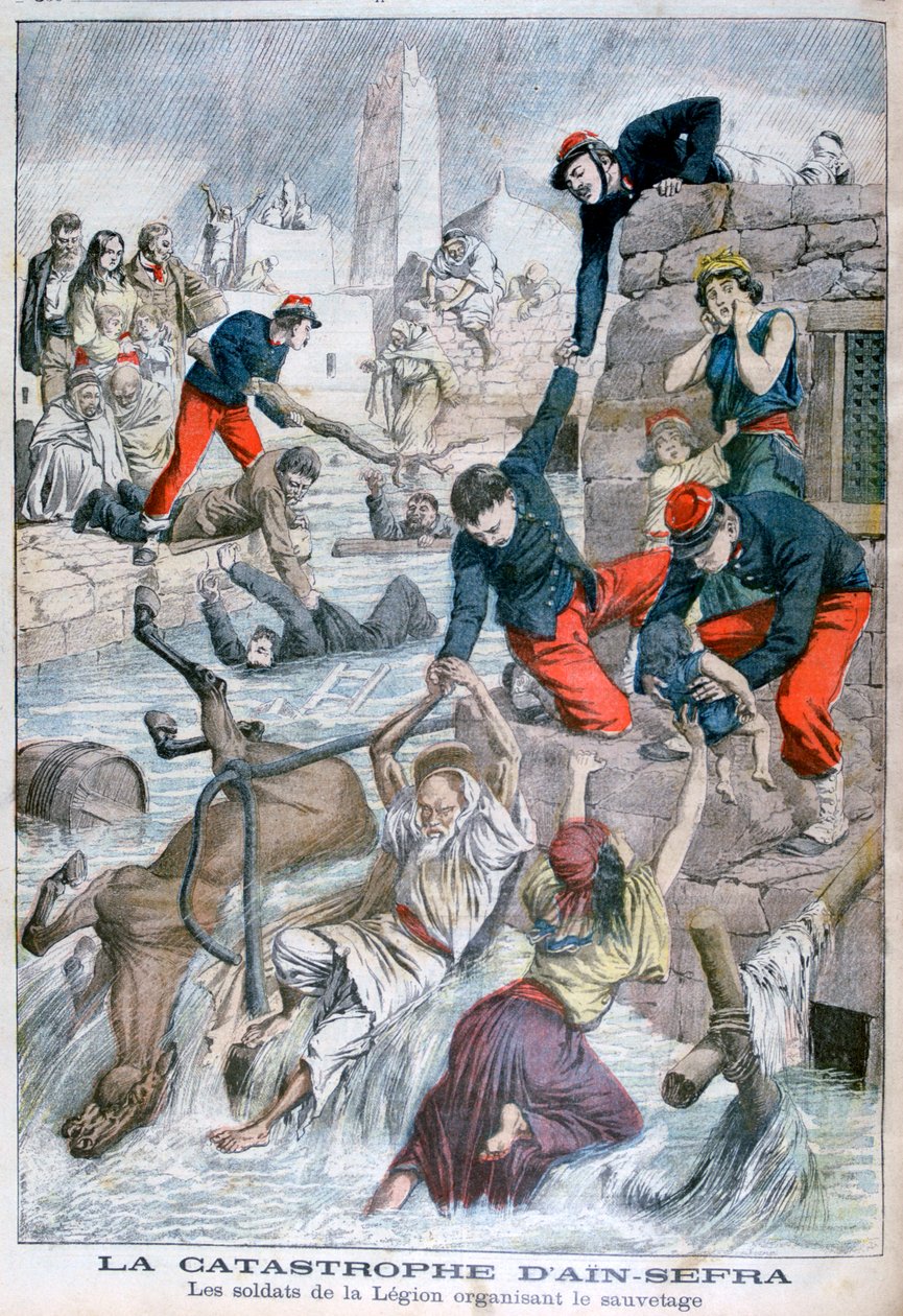 Oversvømmelse ved Ain Sefra, Algeriet, 1904 af Unbekannt